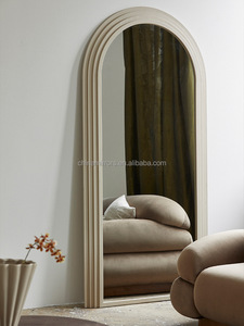 <span class=keywords><strong>Grand</strong></span> <span class=keywords><strong>miroir</strong></span> en bois sur mesure pour chambre à coucher et <span class=keywords><strong>salon</strong></span>, <span class=keywords><strong>Miroir</strong></span> en béton cintré pleine longueur - Product Image 3
