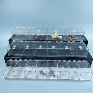 For Modern Acrylic Reptile Breeding Box Lid Enclosure Habitat <b>Display</b> <b>Case</b> Terrarium Customizable Options for Small Reptiles - Product Image 3