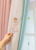Princesse Style Ballet Inspiré Sheer Rideaux Cantonnières Brodé Jolie Fille Chambres D'enfants Blackout Perforé Oeillet Moderne