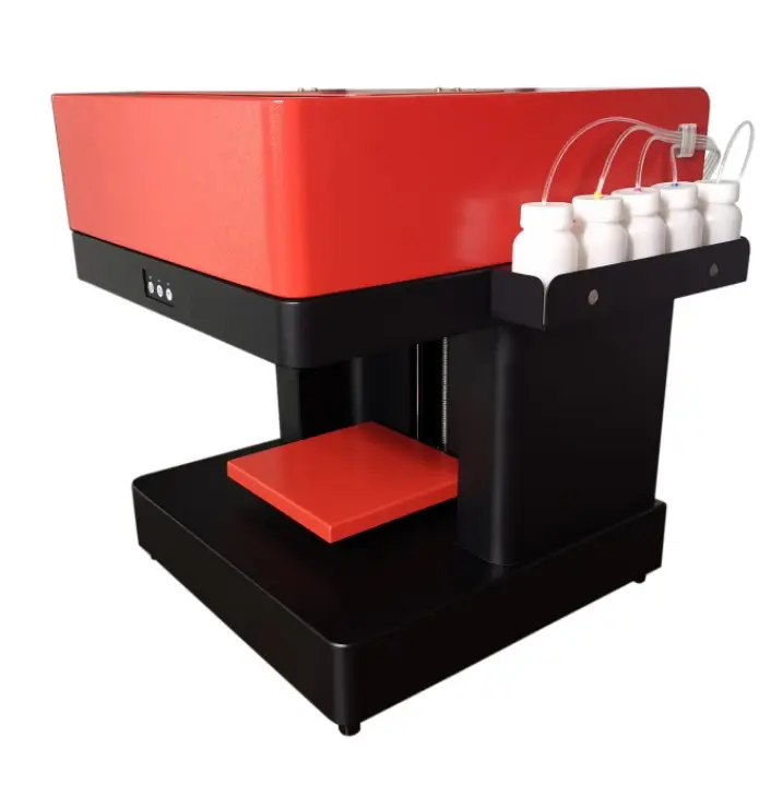 Oem Vier-Cup Koffie Printer 3D Melkschuim Koffie Printer Machine, Latte Art Koffie Printer