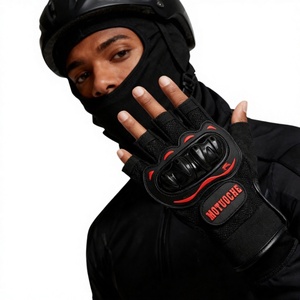 Gants unisexes imperméables anti-choc respirants en cuir pleine main pour le cyclisme et les activités de plein air - Compatibles - Product Image 3
