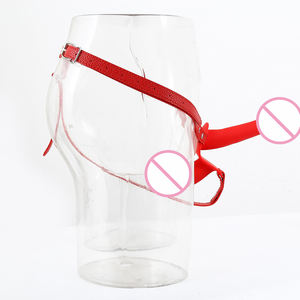 Silikon tragbare Penis Sex Artefakt Leder Strap-On Dildo PU Spaß Lederhose - Product Image 3