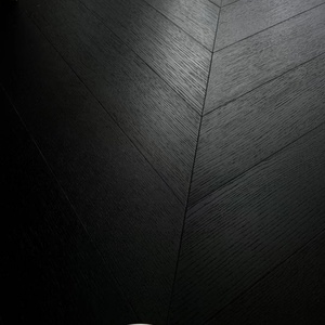 Suelo de madera de <span class=keywords><strong>parquet</strong></span> de roble cepillado negro avanzado Suelo de tablero de madera compuesto multicapa a prueba de humedad - Product Image 1