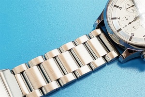 Urve end-correa de reloj de acero inoxidable, brazalete de metal sólido de extremo recto - Product Image 6