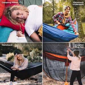 <span class=keywords><strong>Hamaca</strong></span> Familiar Personalizada al por Mayor, <span class=keywords><strong>Hamaca</strong></span> Portátil Ligera para Acampar con Correas para Árboles, Accesorio para Acampar al Aire Libre - Product Image 2