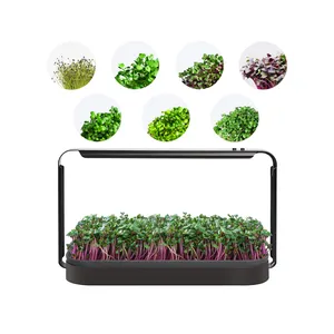 Creative mini smart garden pots for plants indoor Smart garden hydroponic flower planters Home Kitchen Garden with Led Light