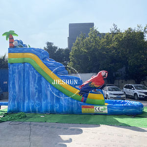 Groothandel Grote 15ft Tall Papegaai Slide Kids Dual Slide Opblaasbare Glijbaan Met Zwembad Te Koop - Product Image 4