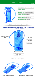 1,5 ~ 3L capacidad deportesde EVA/Material de TPU suave <span class=keywords><strong>senderismo</strong></span> ciclismo agua de la vejiga con precio barato - Product Image 6