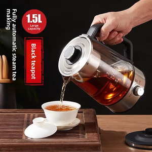 <span class=keywords><strong>Hervidor</strong></span> de vidrio transfronterizo de 110 V, 1.5 L, resistente al calor, con filtro desmontable, control de perilla, apagado automático y función de mantener caliente para uso diario - Product Image 5