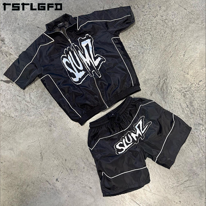 Mens Short Sets Piece Outfits Spring Autumn Men Tracksuit Casual