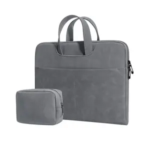 Bubl — sac en cuir denim étanche pour ordinateur portable, housse Slim en Nubuck, pour pc portable