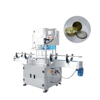 Machine de scellage rotative entièrement automatique de haute qualité pour boissons et jus en canettes, avec économie d'énergie et utilisation facile