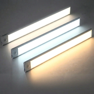 Aluminum Cabinet LED Lights 6000K Daylight Alert Surface Mounted Matte Finish 30000 Hours Lifespan CRI 80 Dimmable Black Modern - Product Image 1