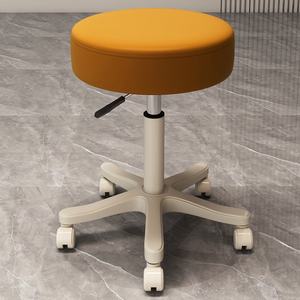 Silla de Estilismo Giratoria con Altura Ajustable y Ruedas, Taburete Alto para Peluquería, Manicura, Maquillaje y Uñas - Product Image 2