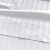 100% coton rayé draps de lit linge de lit ensemble de draps blanc housse de couette ensembles lin hôtel ensemble de literie