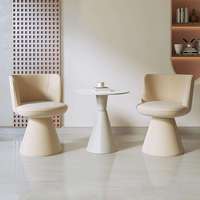 Fauteuil simple ergonomique en velours moderne, durable, pivotant, pour salon, chambre à coucher, hôtel