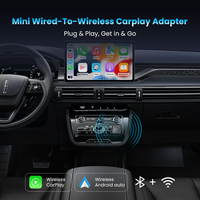 Adapter USB Dongle Wireless Carplay Android Auto 2 in 1 dengan YouTube Netflix WiFi 5G untuk Mobil Grosir Distributor OEM