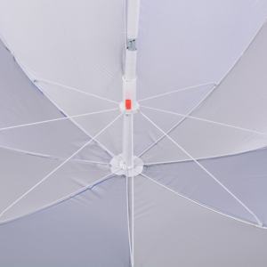 Parasol de plage bleu et blanc de 40 pouces en tissu Oxford 210D avec revêtement argenté, résistant au vent et à l'UV, inclinable et réglable pour piscine extérieure - Vente en gros - Product Image 5