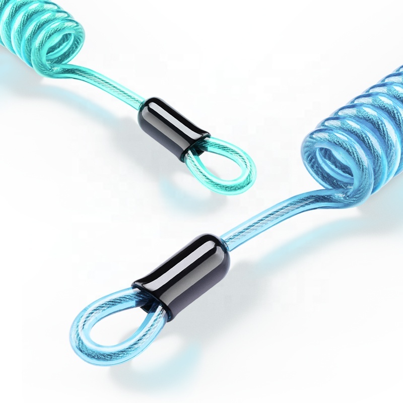 GuoFeng 5.0mm Pink Blue Diving Plastic Spring Wire Coil Tool Lanyard With Lanyard for Safety Image 4