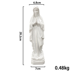 Statuette en résine Notre-Dame de <span class=keywords><strong>Lourdes</strong></span>, Vierge <span class=keywords><strong>Marie</strong></span>, cadeau religieux catholique, décoration de Noël pour la maison - Product Image 3