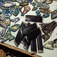Artisanat en résine style animal, écologique, poignée de couteau, plaquettes de os de vache blanchies, imitation antique, taille personnalisée pour artisanat féerique