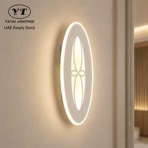 Lámpara de Pared LED Acrílica Moderna Pequeña, Decorativa para Interiores, Dormitorio, Sala de Estar, Pasillo, CCT Seleccionable, 25W, 3000K, 6000K - Product Image 1