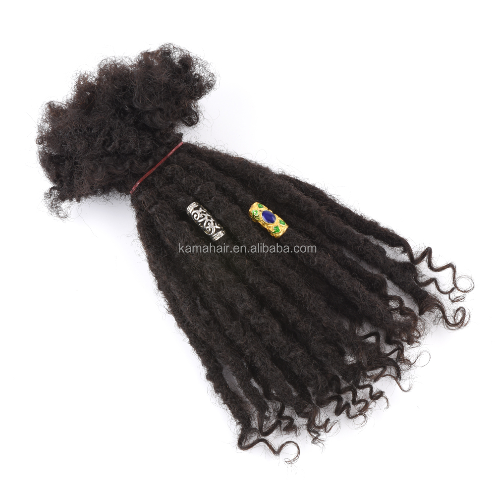 Vast Hair Workshop Craft Detail 4 for KAMA Brazilian Hair Dreadlock 100% Virgin Remy Human Hair 0.4cm-0.8cm 1B/4/30# Color Texture Loc Extensions Curly Ends Women