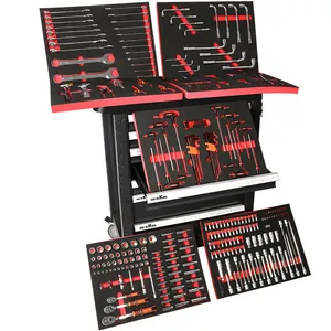 Armário de ferramentas com ferramenta, 421pcs, armário profissional americano avançado, durável, caixa de ferramentas de garagem, caixa de ferramentas do armário