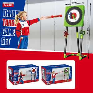 Factory Direct Axe Throwing Target Game Set incluye <span class=keywords><strong>hachas</strong></span>, dardos, estrellas y tiro con arco Dartboard Shooting Game Toys Bristle Dartboard - Product Image 6