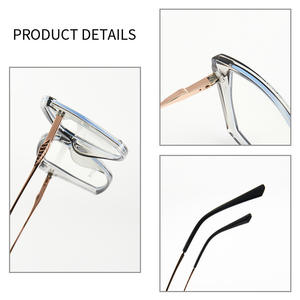 Monture de lunettes œil-de-chat Tr90 52 19 140 avec verres anti-lumière bleue, monture complète tendance pour femme - Product Image 4