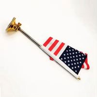Support de drapeau à ventouse pour extérieur, personnalisé, pour drapeaux nationaux et américains de voiture