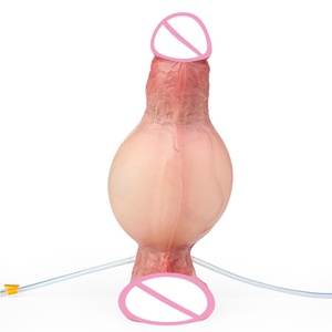 ORALSX Innovative Design Inflatable Squirting <b>Dildo</b> Big Anal <b>Dildo</b> Vagina G Spot Prostate Stimulator Silicone Cock for Women - Product Image 5