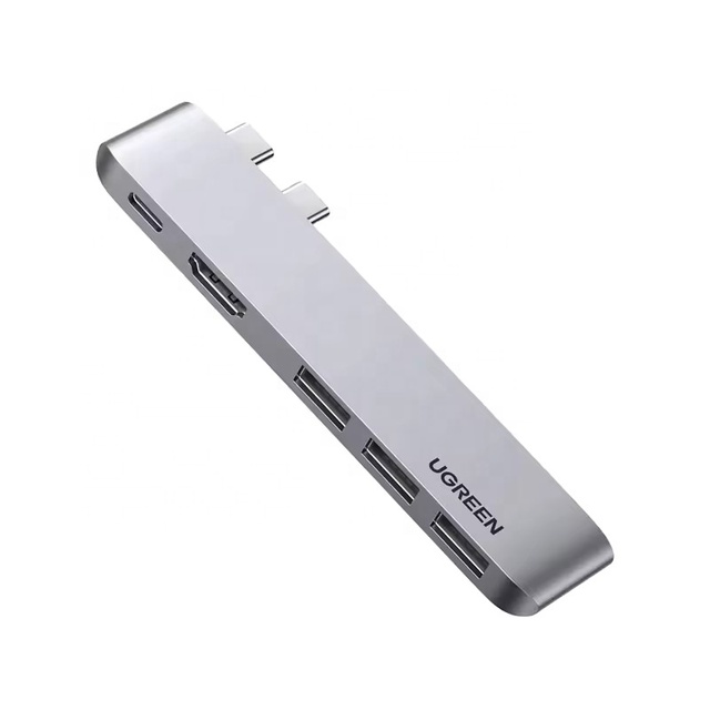 5 in 2 UGREEN USB Hub Type C to 4K HDMI Thunderbolt 3 100W Power Delivery 3 USB 3.0 Port Adapter Dock Station for MacBook