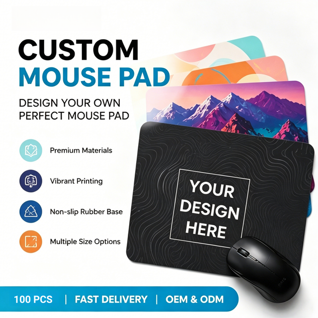 Customized Mousepad Office Desk Mat Sublimation Printed Personalized Logo Large Anti Slip Durable Smooth Surface Computer