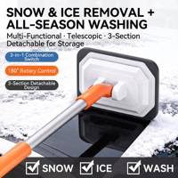Brosse de lavage de voiture à manche rétractable et flexible, en microfibre douce, sans rayures, outil de detailing automobile, poignée ergonomique pour voiture, camion, SUV