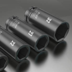 Adaptor Soket Kunci Impak Dalam LAOA 1/2 inci, Lapisan Krom, Hexagonal, untuk Kunci Pneumatik, Listrik, dan Bor DIY - Product Image 4