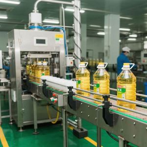 Línea de producción de aceite de oliva Npack Máquina de llenado de líquidos lineal automática Línea de embotellado y tapado de aceite - Product Image 4