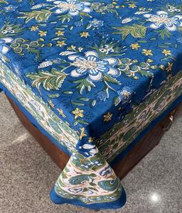 Dernière belle couverture de table en coton imprimé floral chemin de nappe imprimé bloc à la main pour les mariages fêtes utilisation en extérieur - Product Image 6