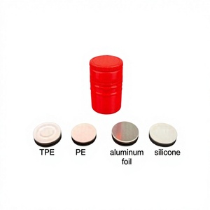 Capuchon en aluminium ROPP rouge 30*45mm à l'aspect esthétique avec insert personnalisable sans filetage pour vin mousseux, brandy, vin glacé - Product Image 2