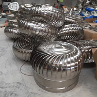 Ventilateur de toit d'éolienne d'acier inoxydable | Ventilateur d'extraction naturel économiseur d'énergie pour les bâtiments industriels et les maisons