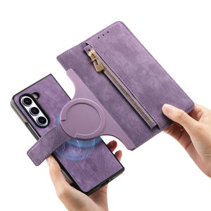 Custodia magnetica due-in-uno staccabile per Samsung Z Fold 8 Ultra - Cover in pelle a portafoglio per Z Fold 7, Z Fold 6, Z Fold 5, Z Fold 4, Z Fold 3 - Product Image 5