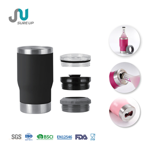 <span class=keywords><strong>Mug</strong></span> à bière en acier inoxydable 4-en-1 de 400 ml avec ouvre-bouteille, tasse intérieure amovible pour bouteille/canette, gobelet isotherme pour bar extérieur - Product Image 2