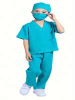 Ensemble de 6 costumes de médecin chirurgical pour enfants, tout-petits, garçons et filles, déguisement pour Halloween, cosplay
