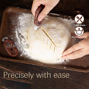 Couteau à trancher le pain français, 6 lames de rechange, fixation magnétique pour réfrigérateur, lame à baguette - Product Image 6