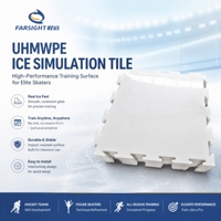 Équipement d'entraînement de hockey sur glace et de floorball en plein air, patinoire synthétique, découpe sur mesure de feuilles UHMWPE, épaisseur 6-300 mm, fourni par l'usine