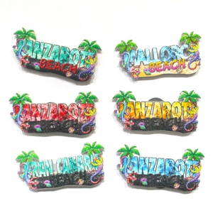 Imanes de nevera de punto de referencia costero colorido personalizado 3D resina Tropical viaje impresión vacaciones playa recuerdo imán de nevera - Product Image 4