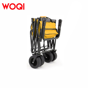 Woqi Hot Bán gấp Wagon New da bé vận chuyển du lịch đa địa hình Trailer Xe đẩy ráp có thể gập lại đẩy kéo - Product Image 5