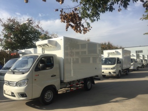 Brandneuer FOTON <span class=keywords><strong>TM</strong></span> Einzelkabinen-Kühlwagen 4x2 Manuell Rechtslenker Gefriertransporter Mini-Leichttransporter für Lebensmittel- und Medikamentenlieferung - Product Image 1