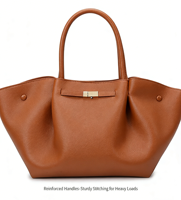 Sac fourre-tout en cuir marron grande capacité pour femme, sac à main de luxe tendance, sac à bandoulière de créateur personnalisé avec logo, vente en gros, usage quotidien