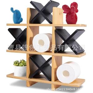 Porte-papier toilette mural en bois Yinchuang, rectangulaire, 18 pouces, support de rangement durable pour salle de bain - Product Image 4
